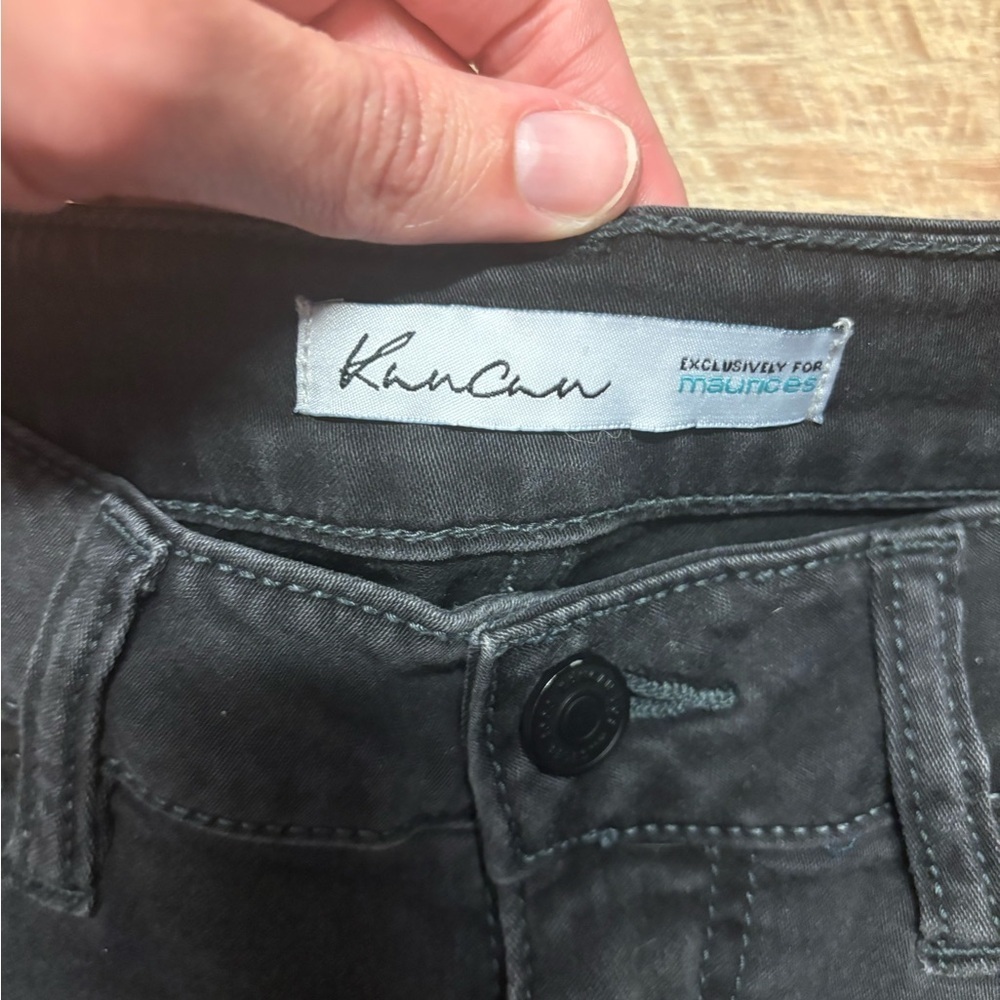 KanCan Maurice’s High Rise Distressed Skinny Jeans In Washed Black Denim Size 27 - Picture 2 of 5